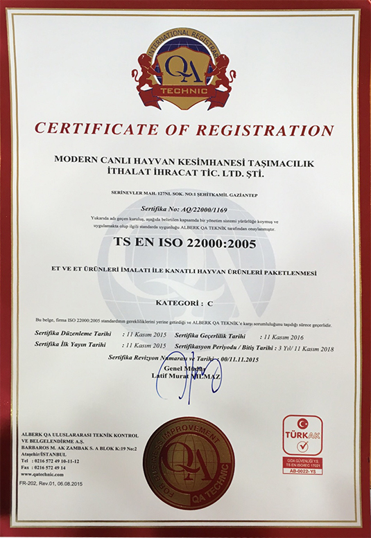 TS EN ISO 22000:2005